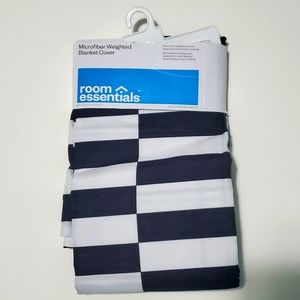 NWT Microfiber Weighted Blanket Cover - Reversable - Room Essentials 72" by 48"